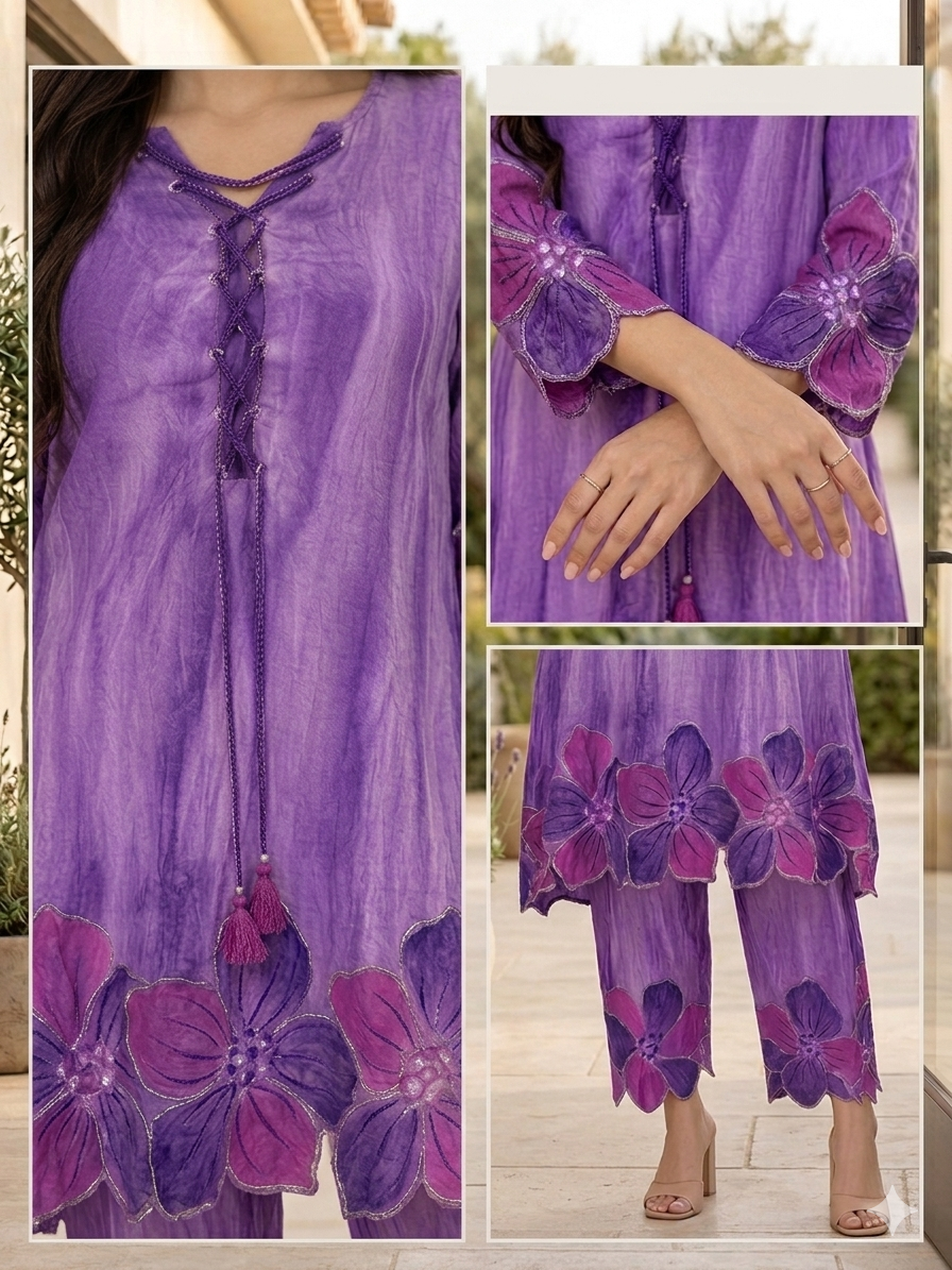 Orchid Bloom Mulcotton Co-Ord Set